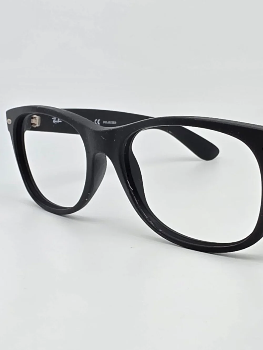 Ray-Ban RB2132 622/58 New Wayfarer Matte Rubber Black Sunglasses Frame w/ Case